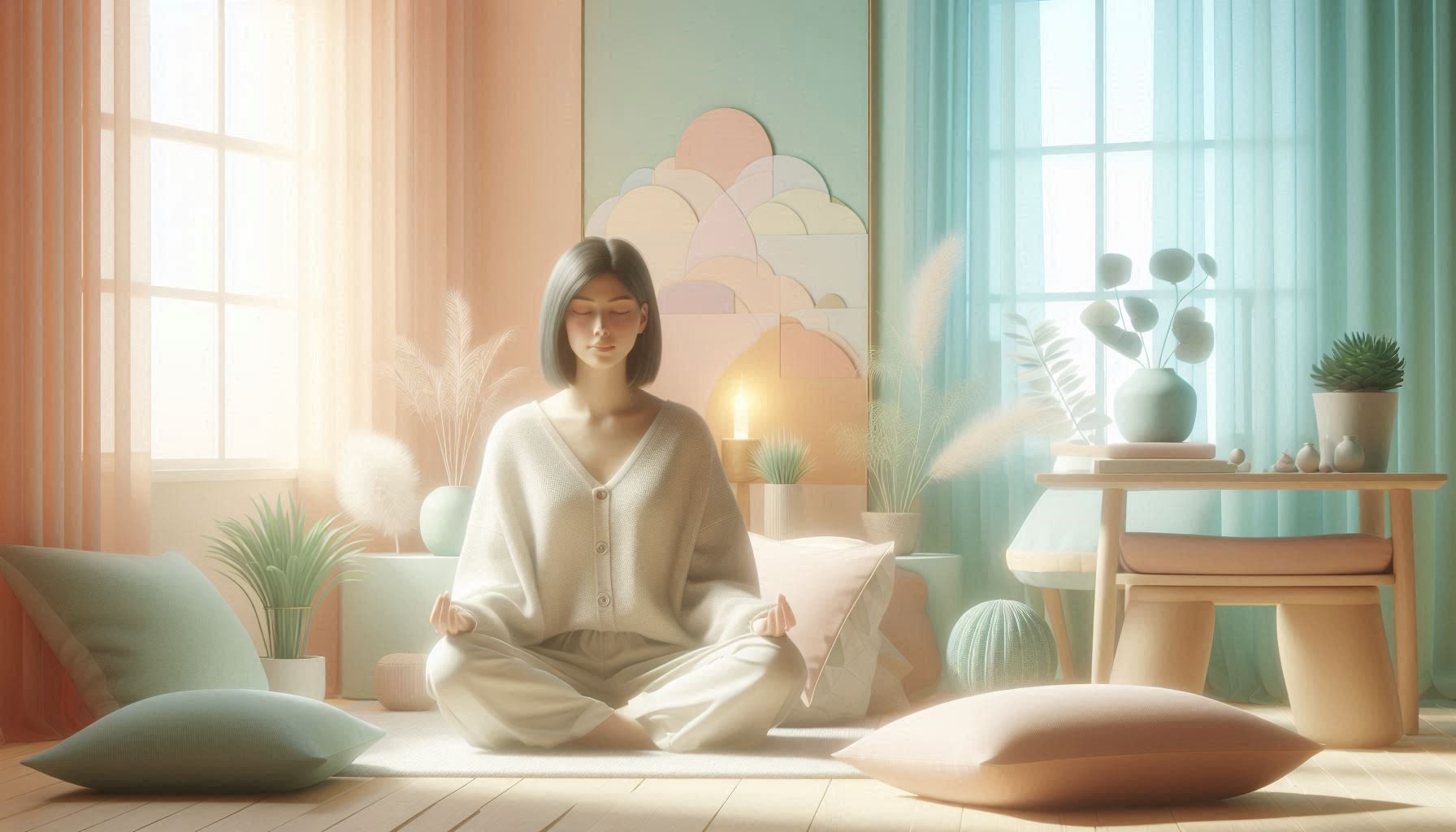 Guided imagery calming scene